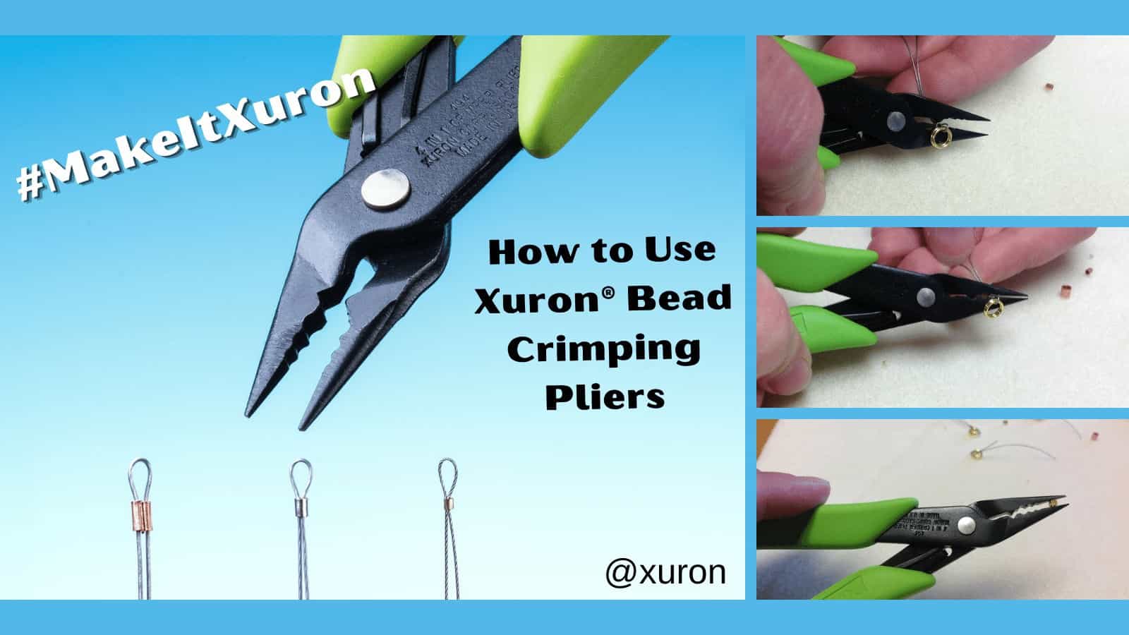 Xuron 494 Combination 4 in 1 Chain-Nose and Crimping Pliers, PLR-464.94