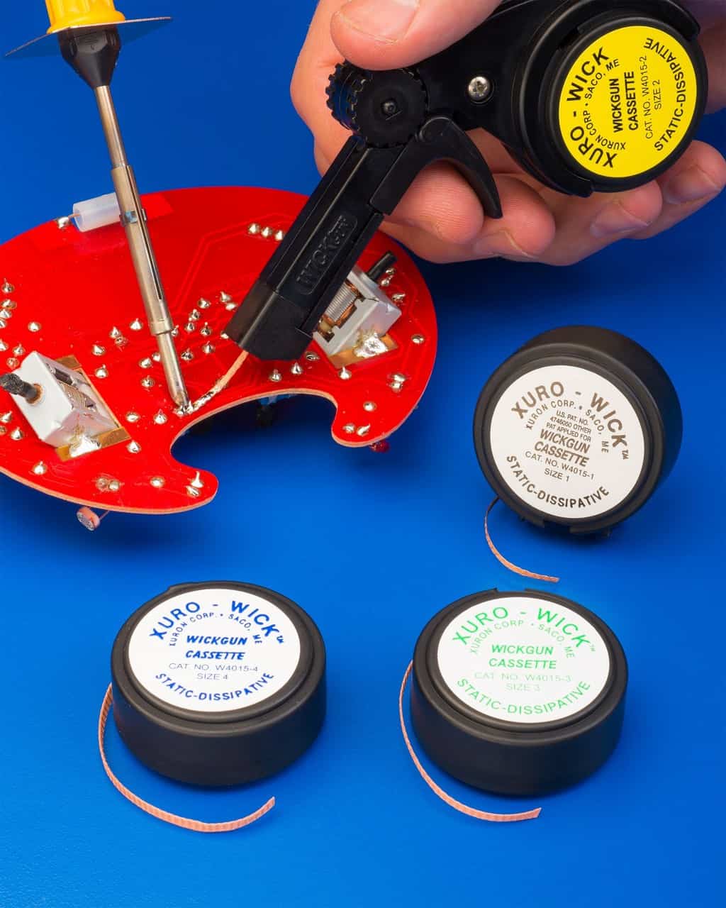 Desoldering Made Easier and Safer Using the Xuron® WickGun™