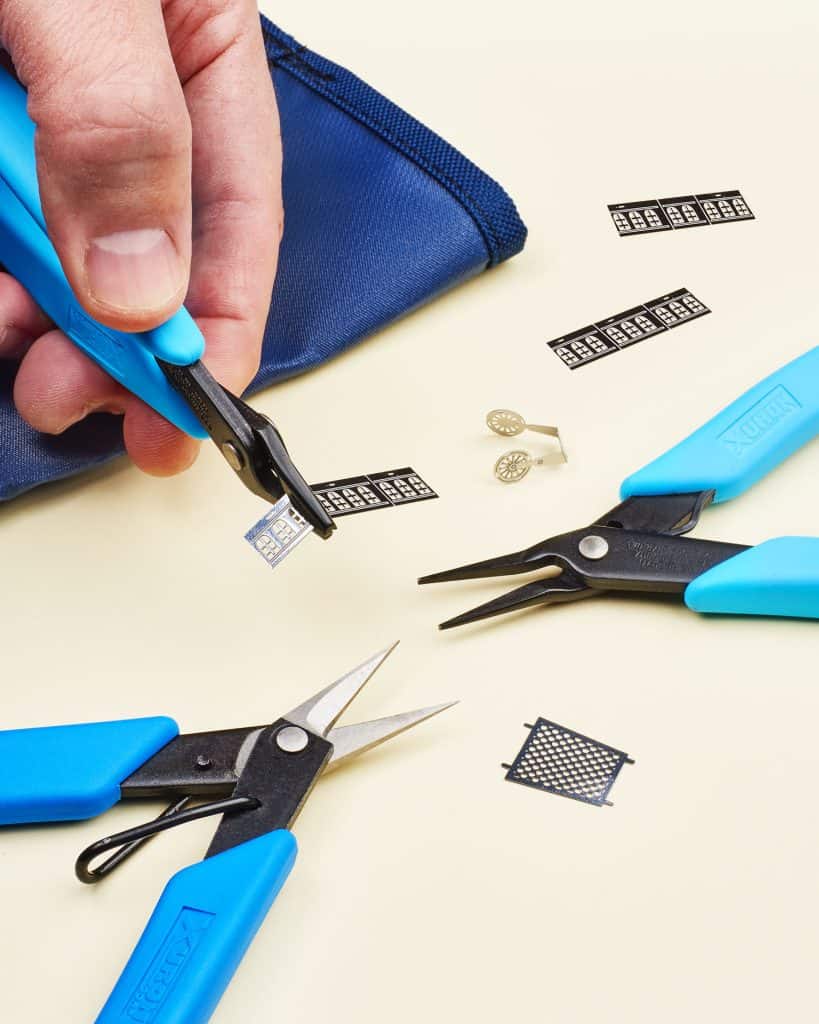 Xuron® TK3600 Pro Photo Etch Tool Kit contains three tools.