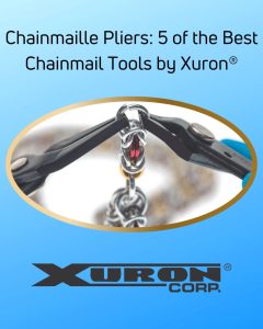 Xuron® Model 487 Chisel-Nose Pliers shown on right.