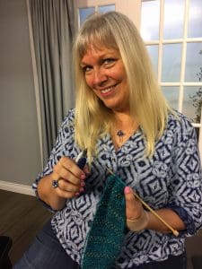 Kristal Wick knitting 