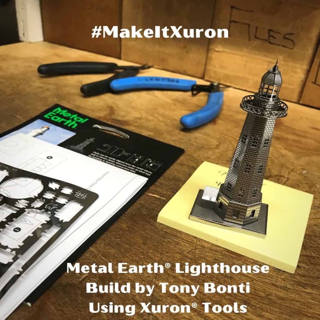 Metal Earth® Lighthouse built by Tony Bonti of Xuron Corp.