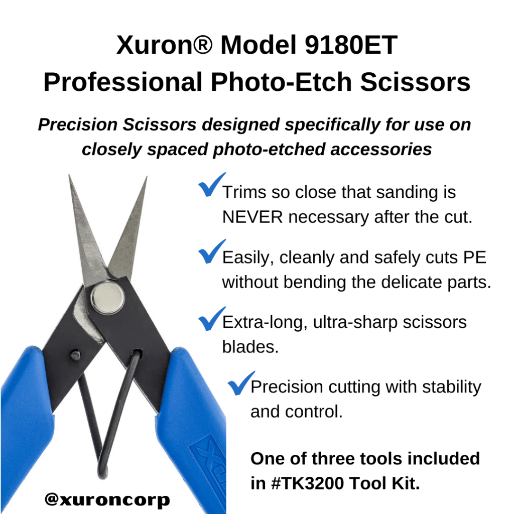 Xuron® Model 9180ET Professional Photo-Etch Scissors.