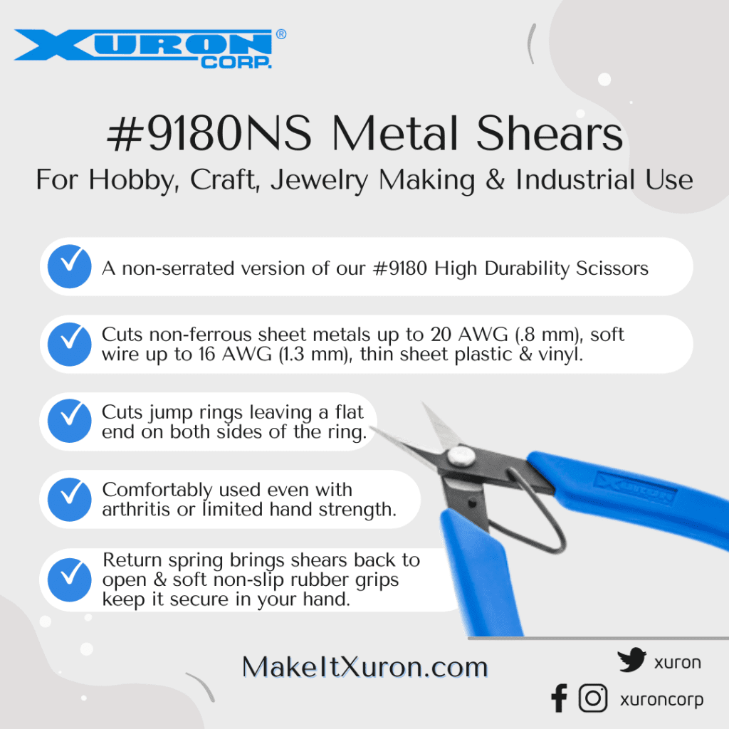 Product Spotlight on Xuron® 9180NS Metal Shears.
