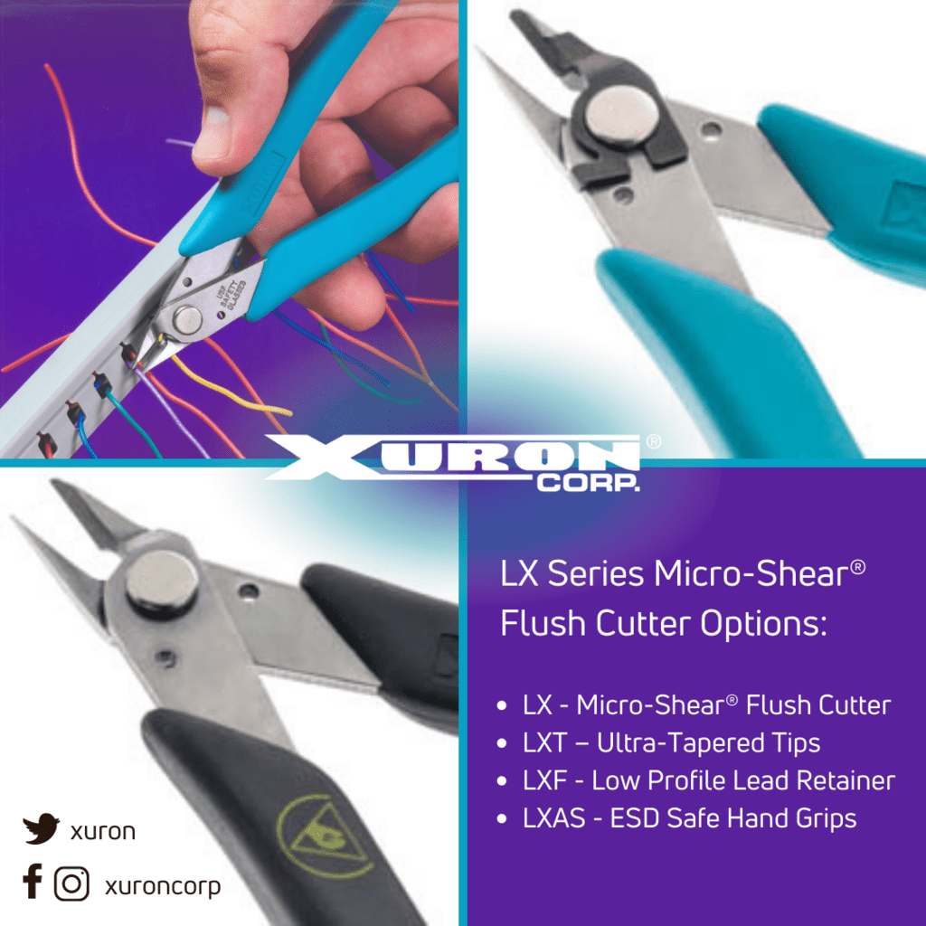 Xuron Maxi Shear Flush Cutter, Cuts up to 12 Gauge (2mm) Wire Made in -  Jewelry Tool Box