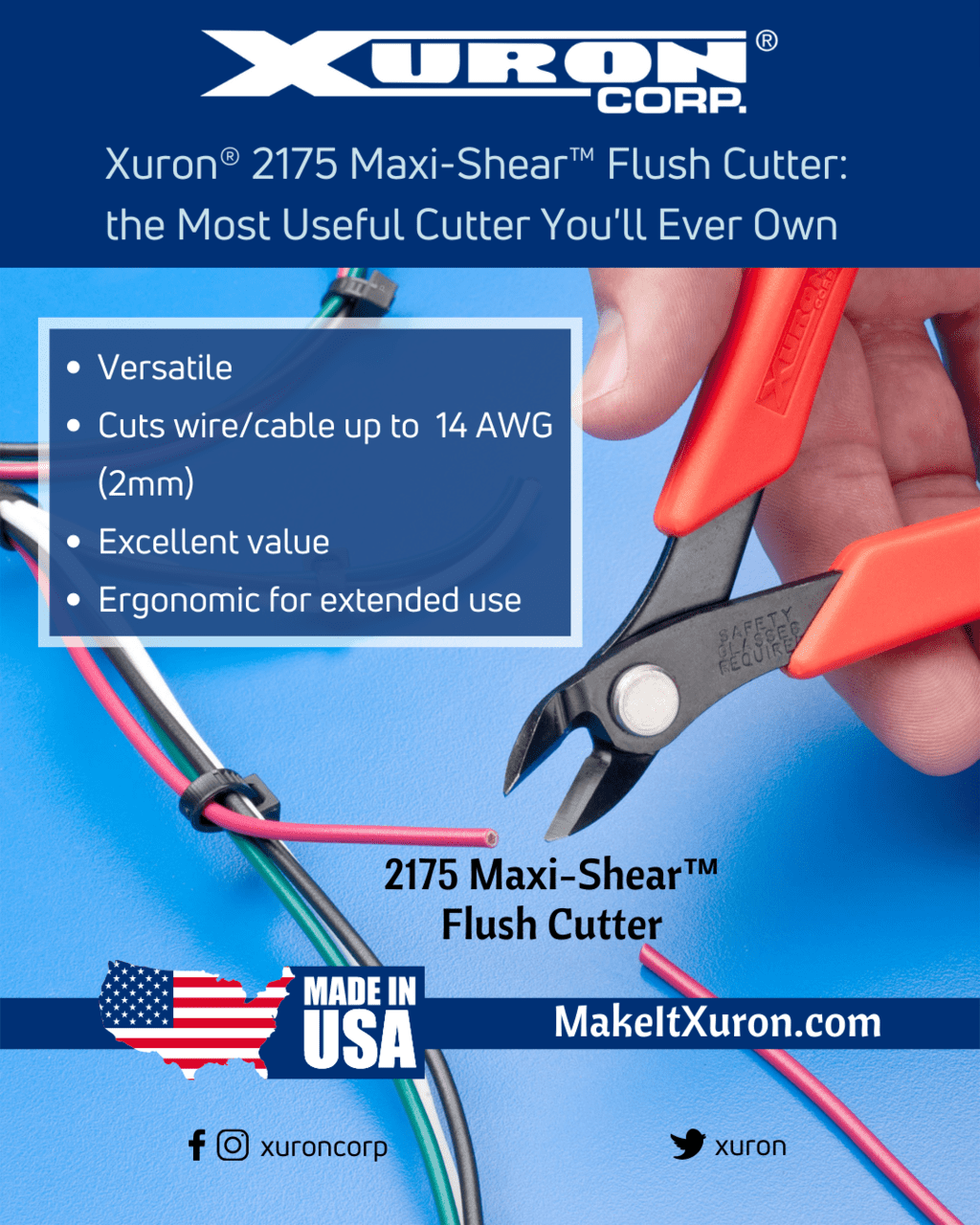 Xuron Flush Cutter - Pack of 1: Wire Jewelry