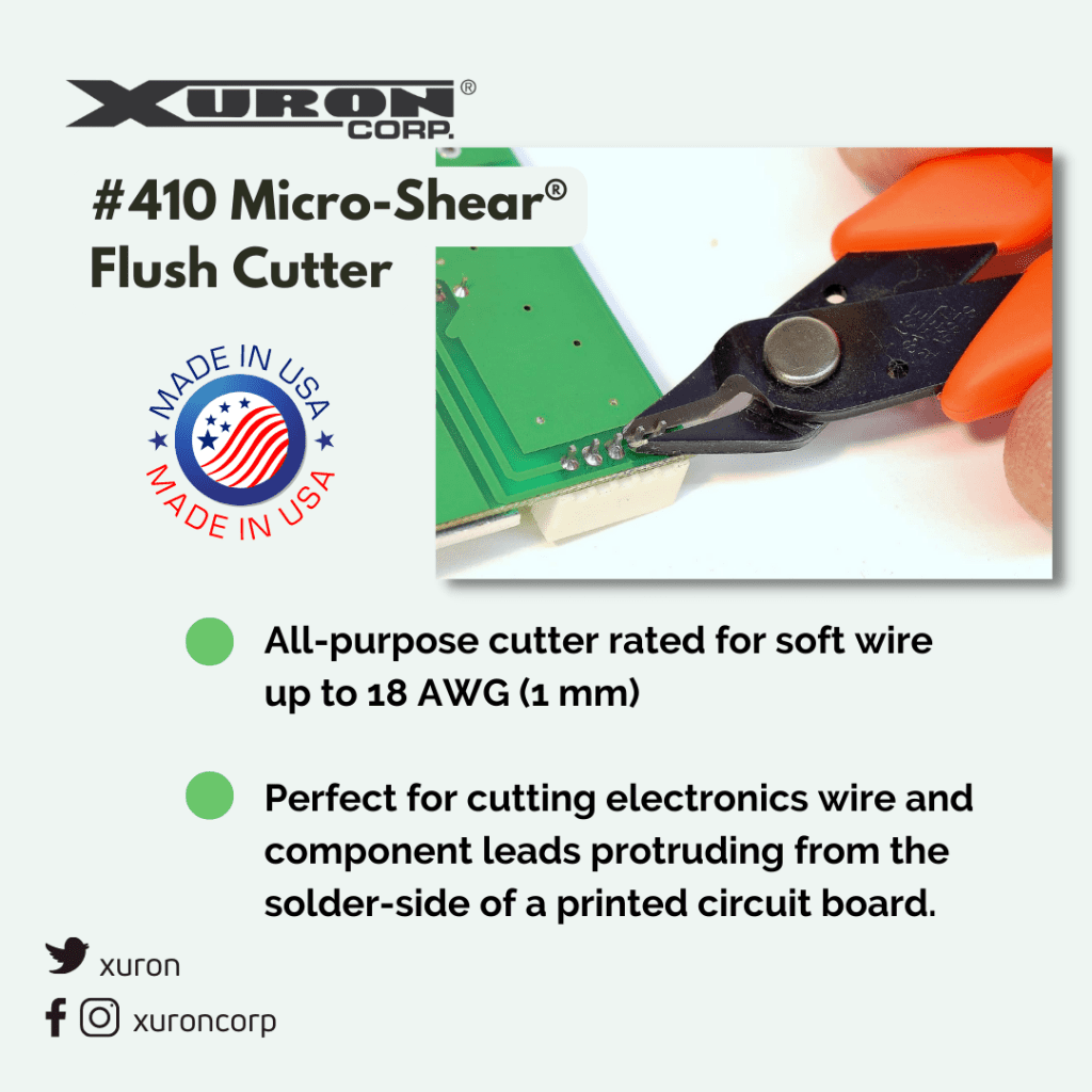 Xuron® 410 Micro-Shear® Flush Cutter.