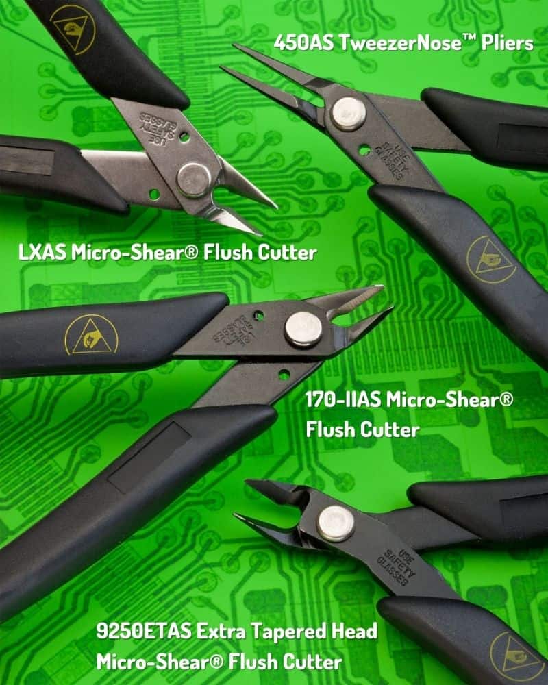 A selection of Xuron Anti-Static Hand Tools.