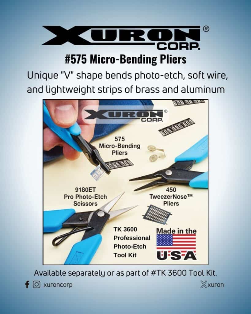 The Xuron® model 575 Micro-Bending Pliers is available separately or as part of the TK-3600 tool kit.