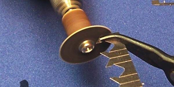 A prime example of quality scale modeling tools, the Xuron® 450BN Bent Nose pliers.