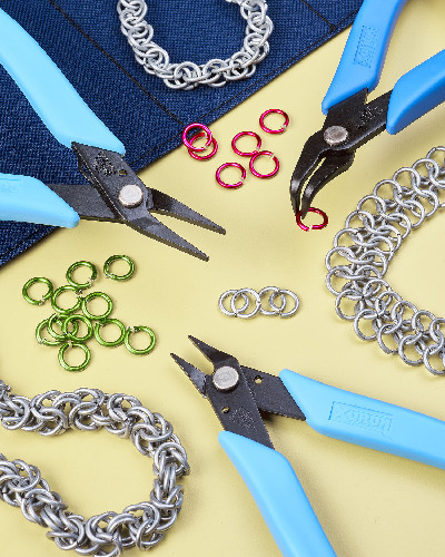 Xuron 486 90° Bent Nose Chainmaille & Jump Ring Pliers, PLR-465.90